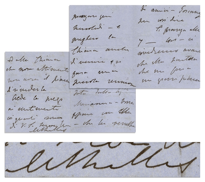 ''Frankenstein'' Author Mary Shelley Autograph Letter Signed